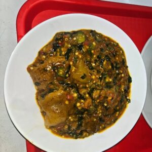 Okro & Ogbono Soup & Poundo